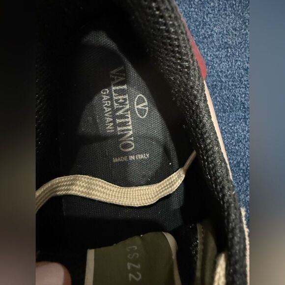 VALENTINO GARAVANI 
Fabric Suede Camouflage Womens Rockrunner Sneakers - Picture 4 of 9